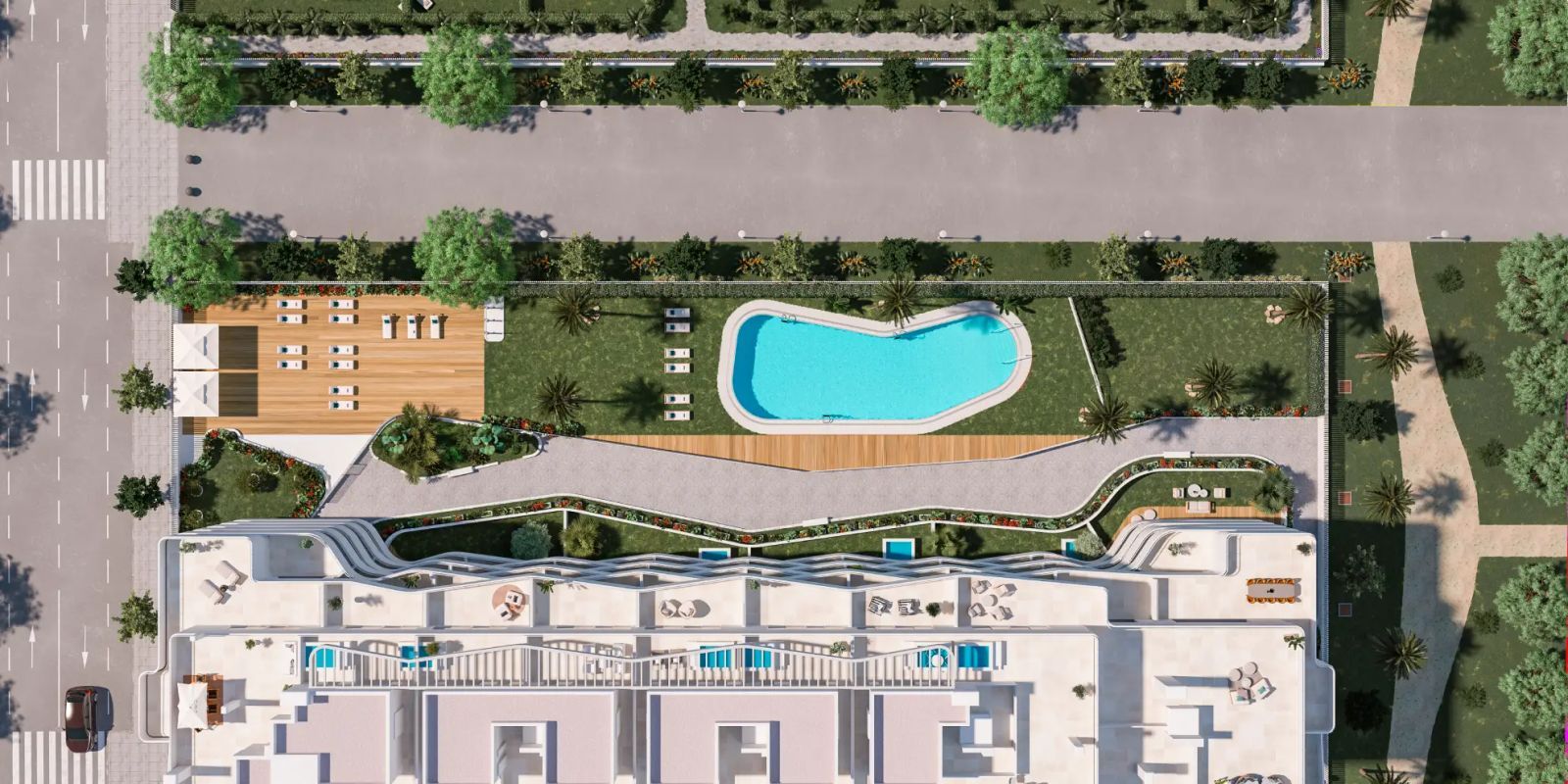 03 apartment pool terrace garden view